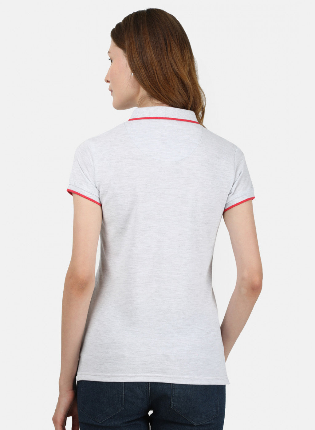 Womens Grey Plain T-Shirt