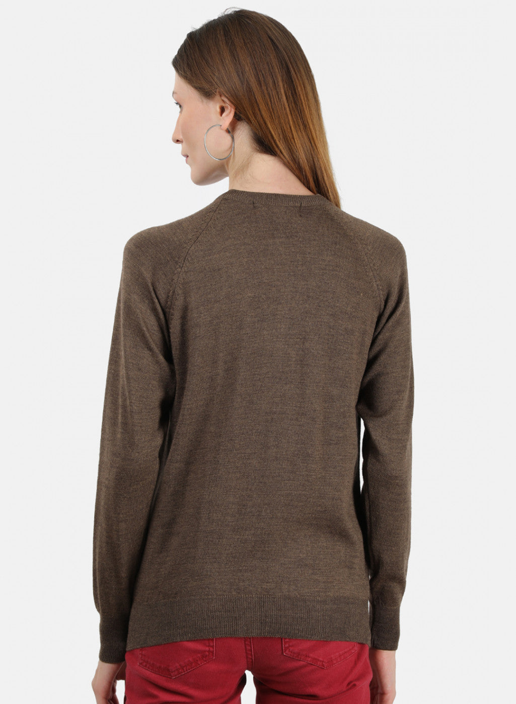 Women Brown Solid Cardigan