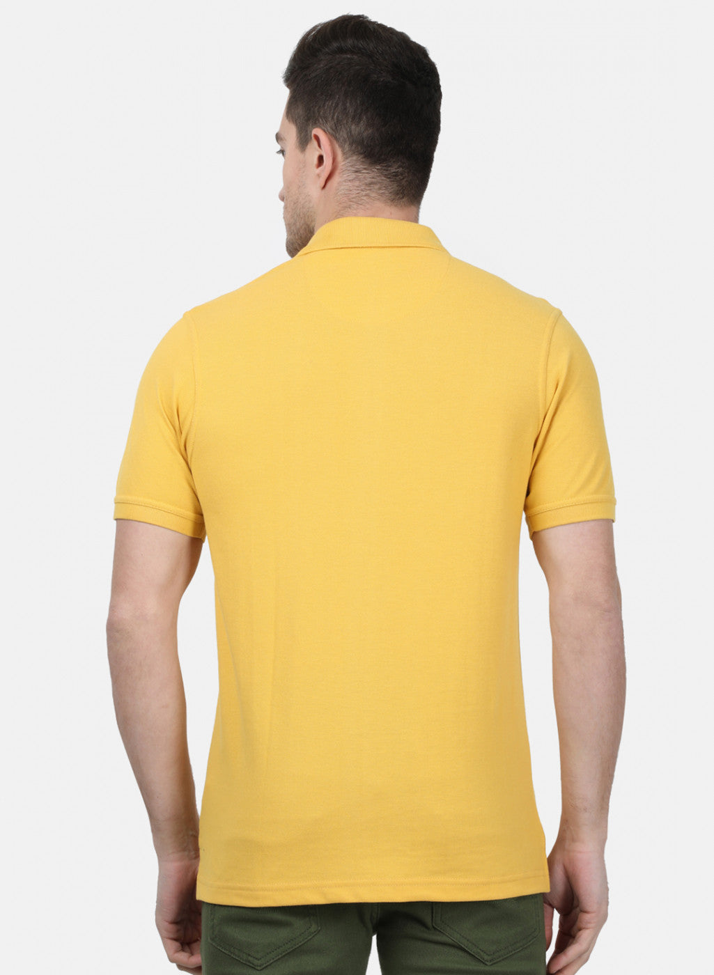 Mens Gold Plain T-Shirts