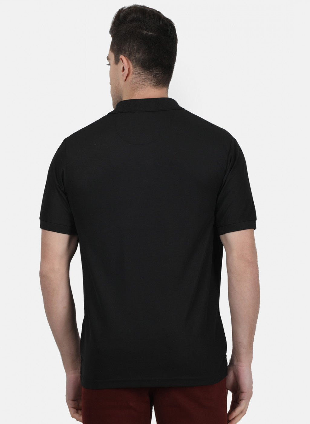 Mens Black Plain T-Shirt