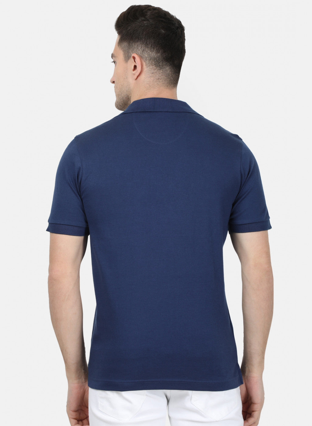 Mens Blue Plain T-Shirt