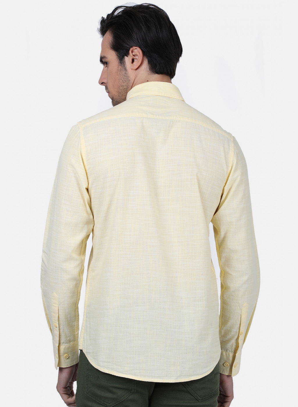 Men Yellow Solid Shirts