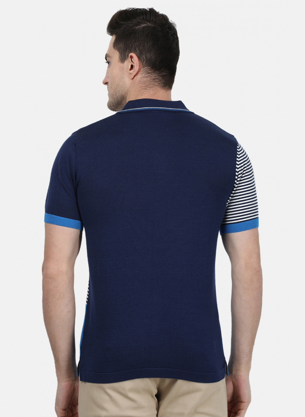 Mens NAvy Blue Plain T-Shirt