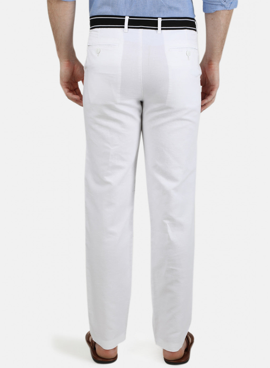 Mens White Plain Lowers