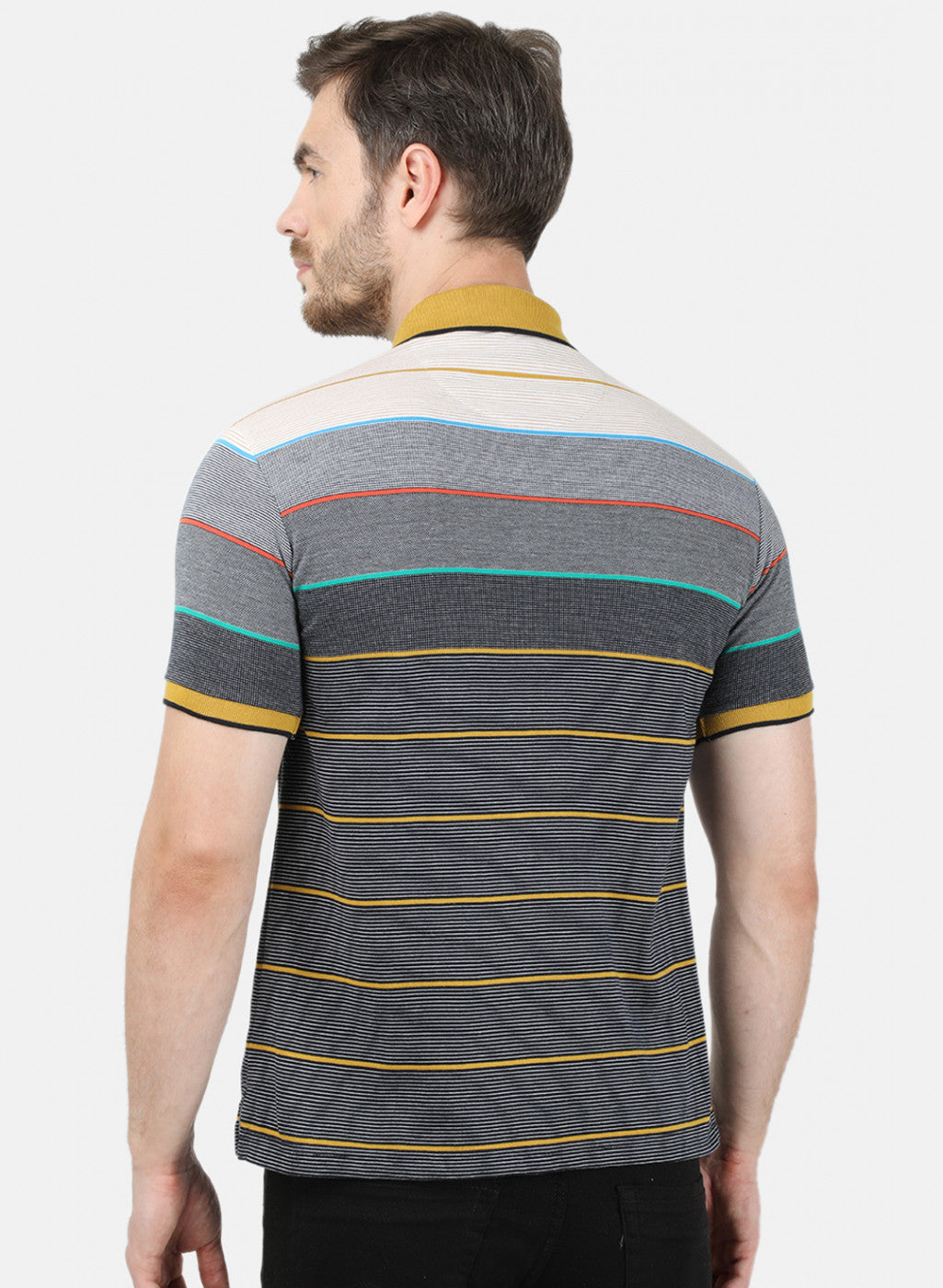 Mens Multi Color Stripe T-Shirt