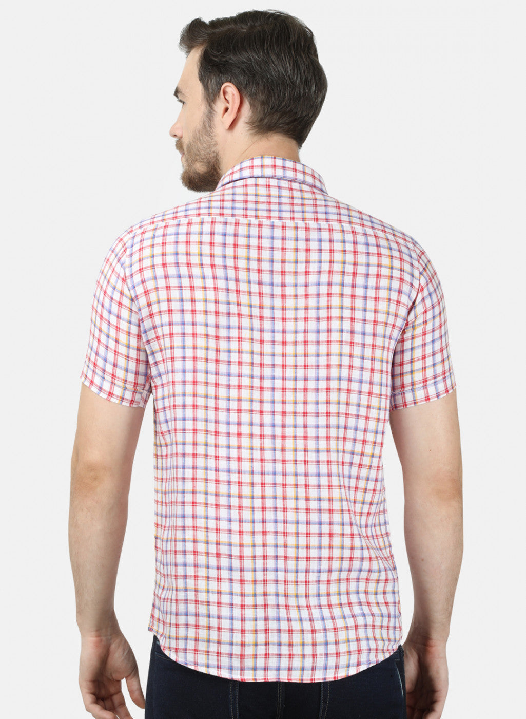 Mens Red Check Shirt