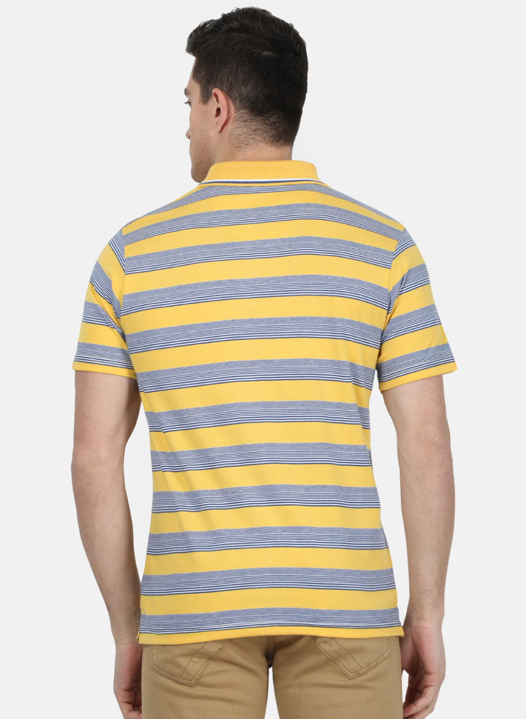 Mens Yellow Stripe T-Shirt