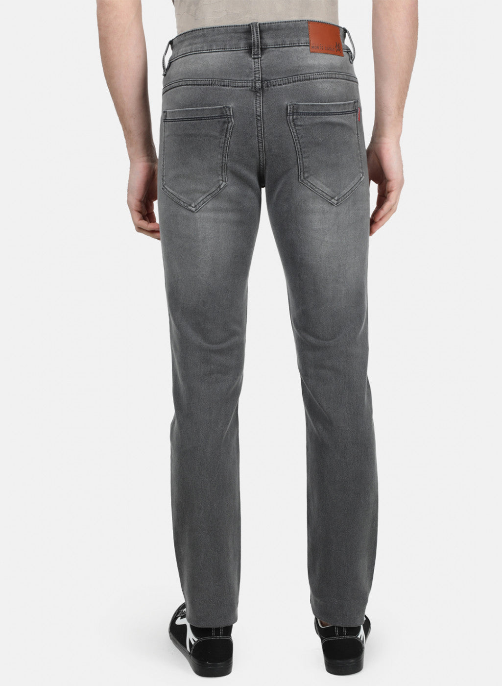 Mens Grey Skinny Denim