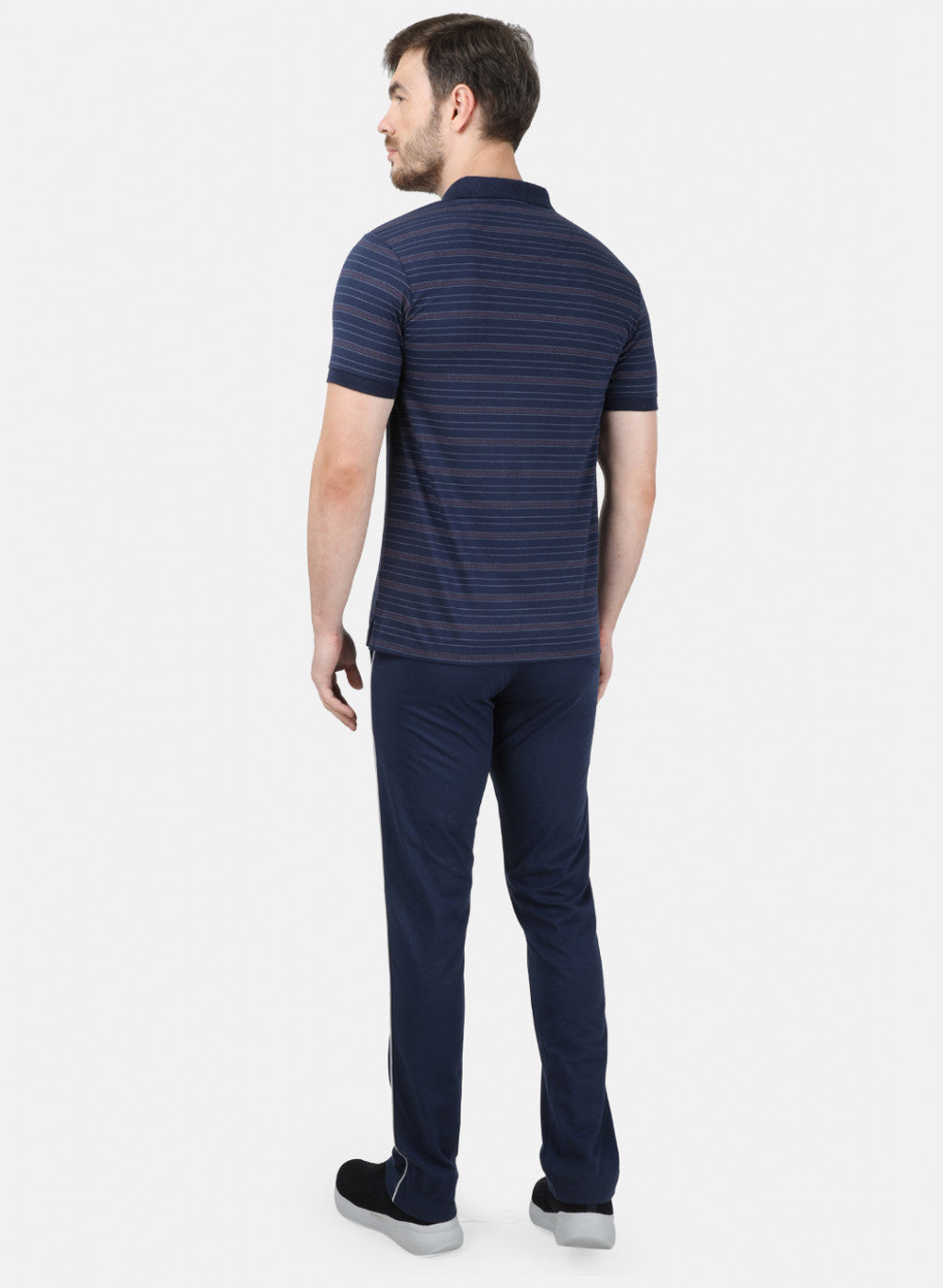 Mens NAvy Blue Stripe Lower Set