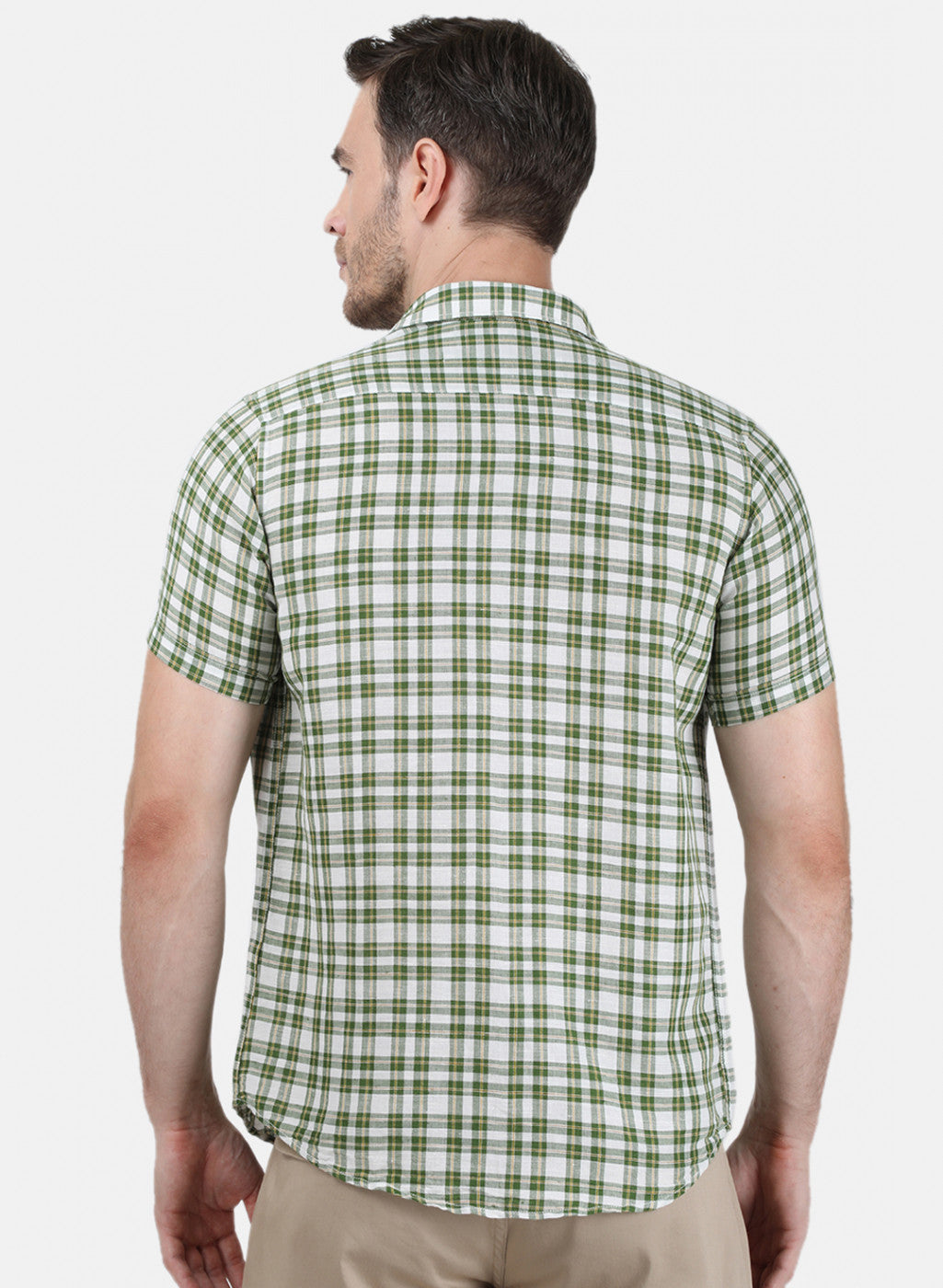 Mens Green Check Shirt