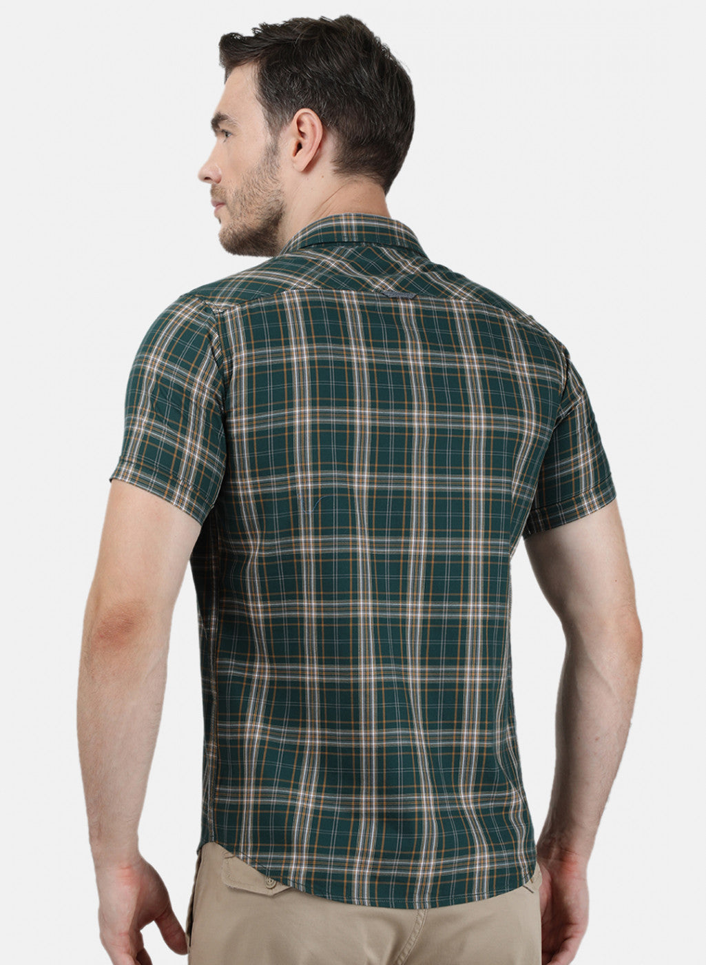 Mens Green Check Shirt