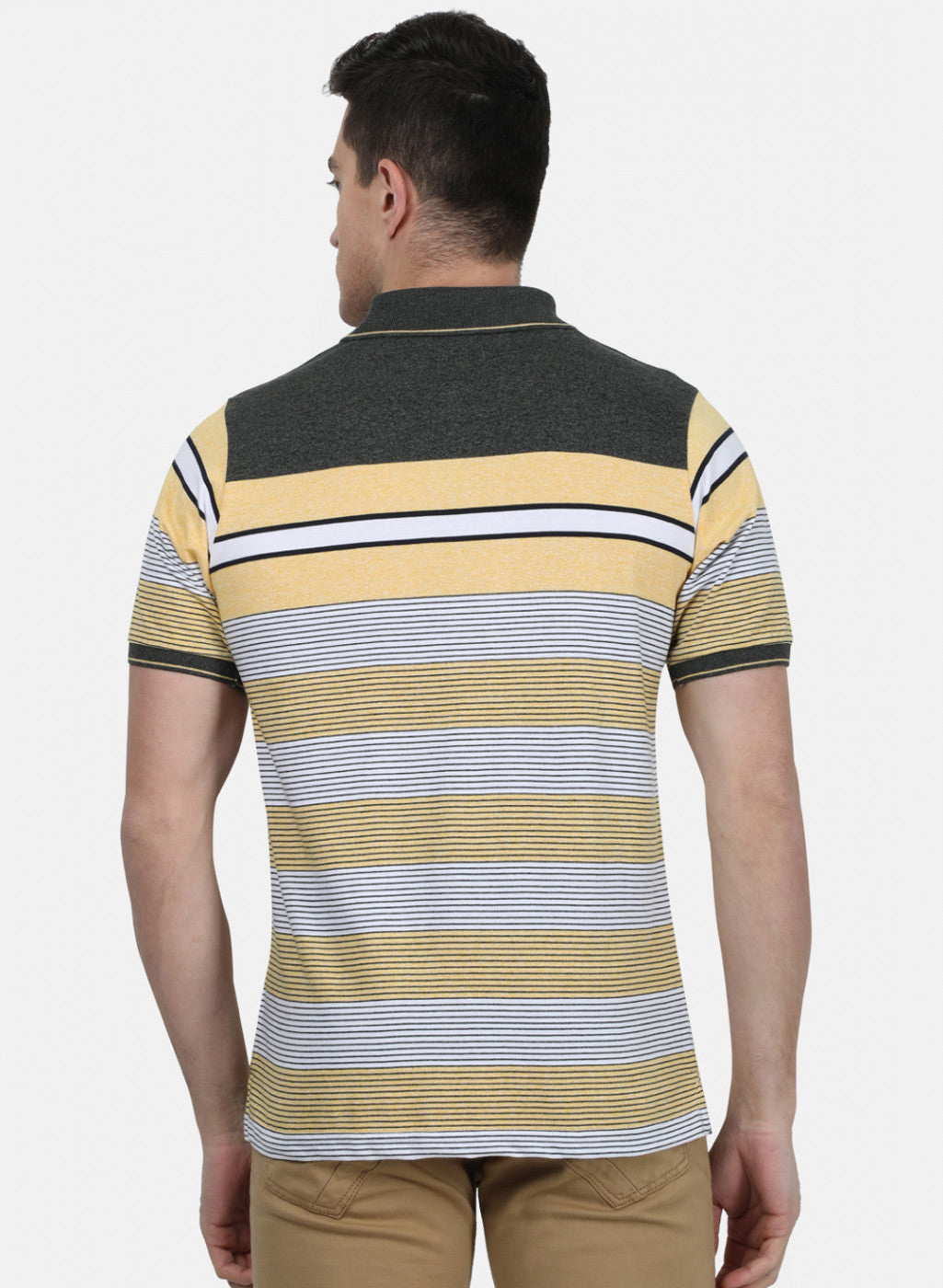 Mens Yellow Stripe T-Shirt