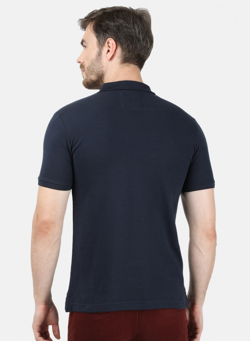 Mens Blue Plain T-Shirt