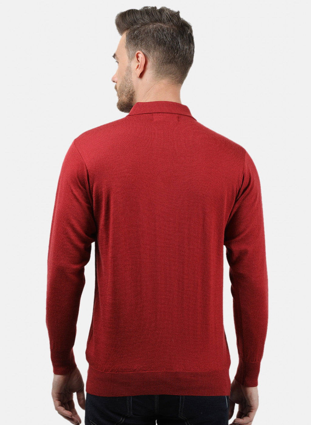 Men Red Collar T-Shirt