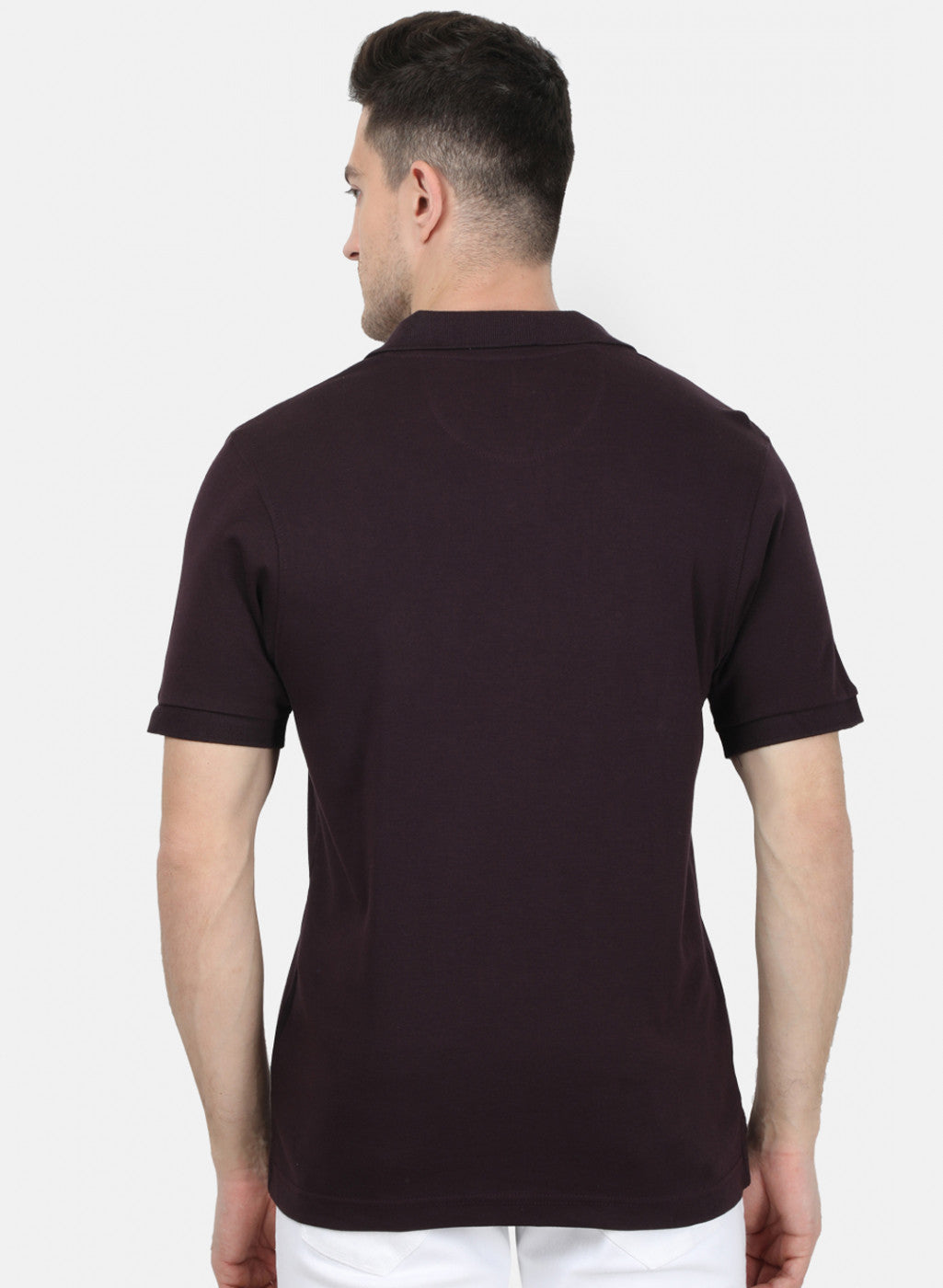 Mens Brown Plain T-Shirt