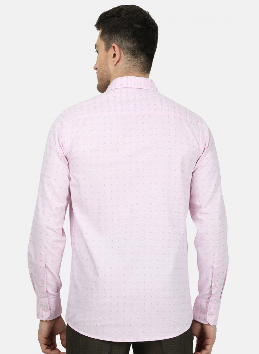 Mens Pink Printed Shirt