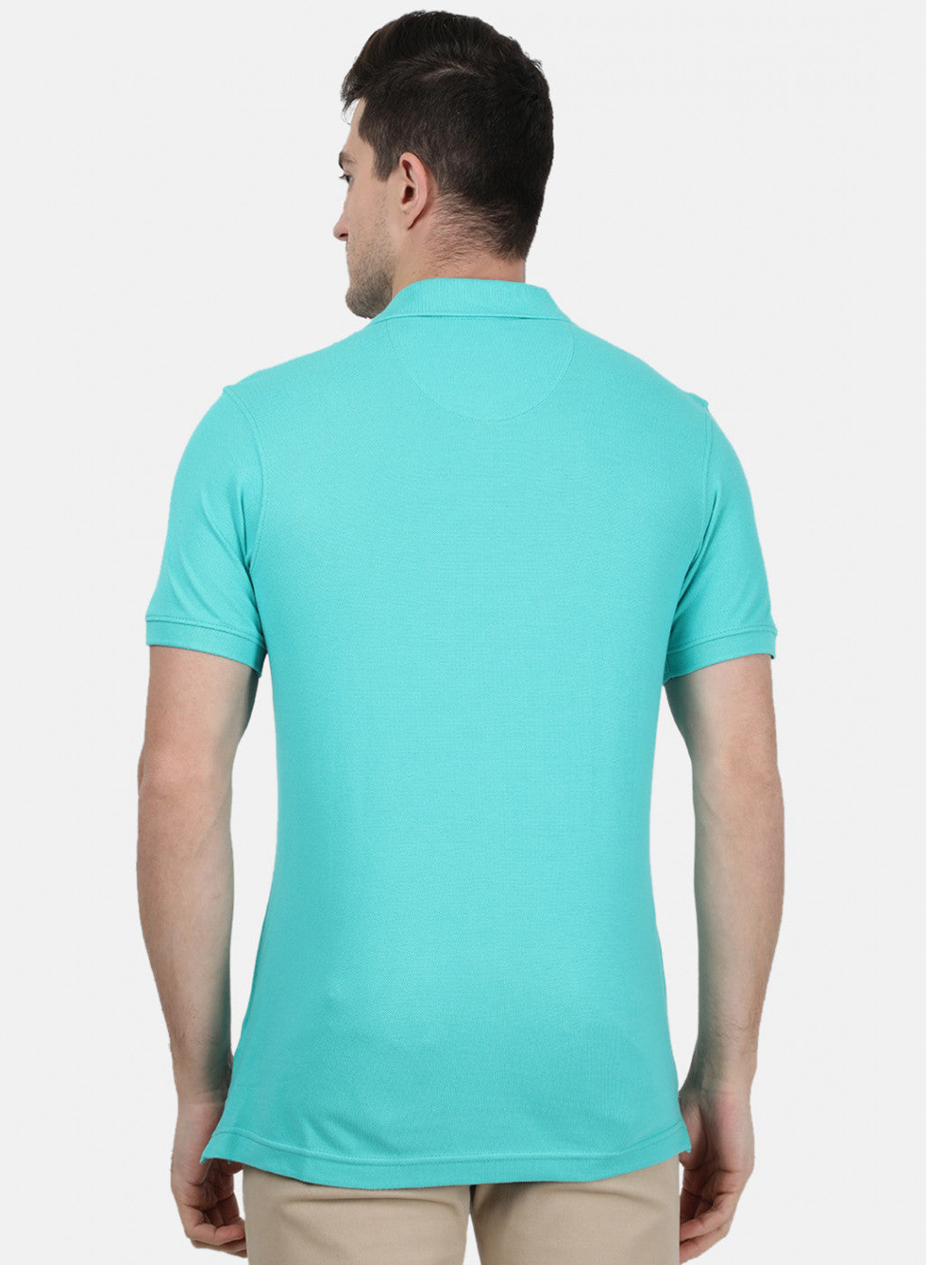 Mens Blue Plain T-Shirt