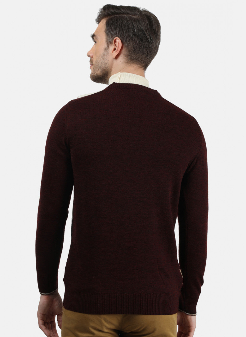 Men Multicolor Solid Pullover