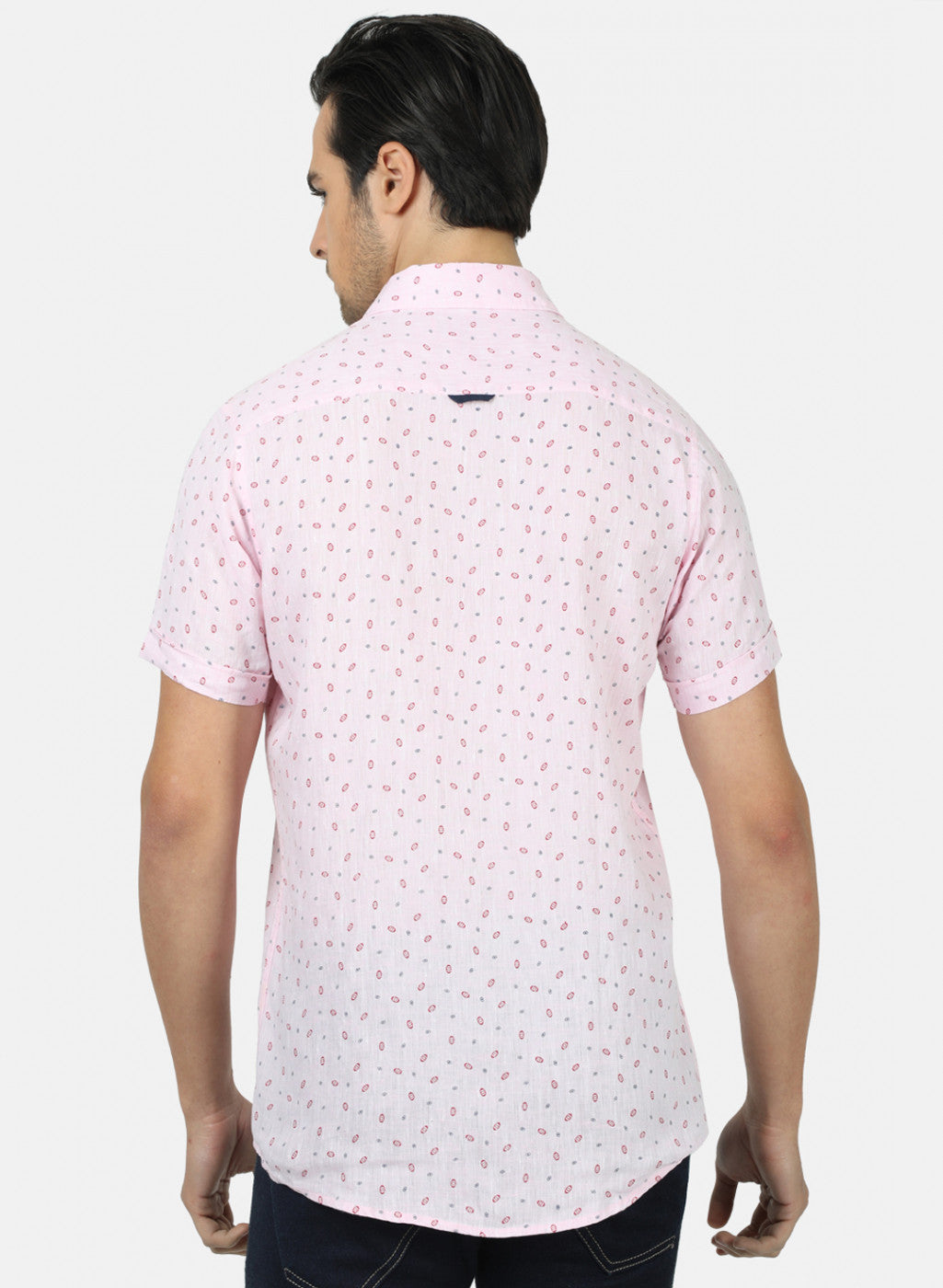 Men Pink Printed Shirts