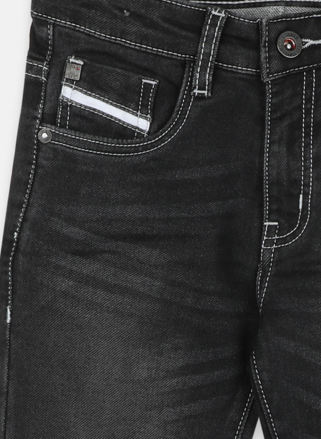 Boys Black Regular Denim