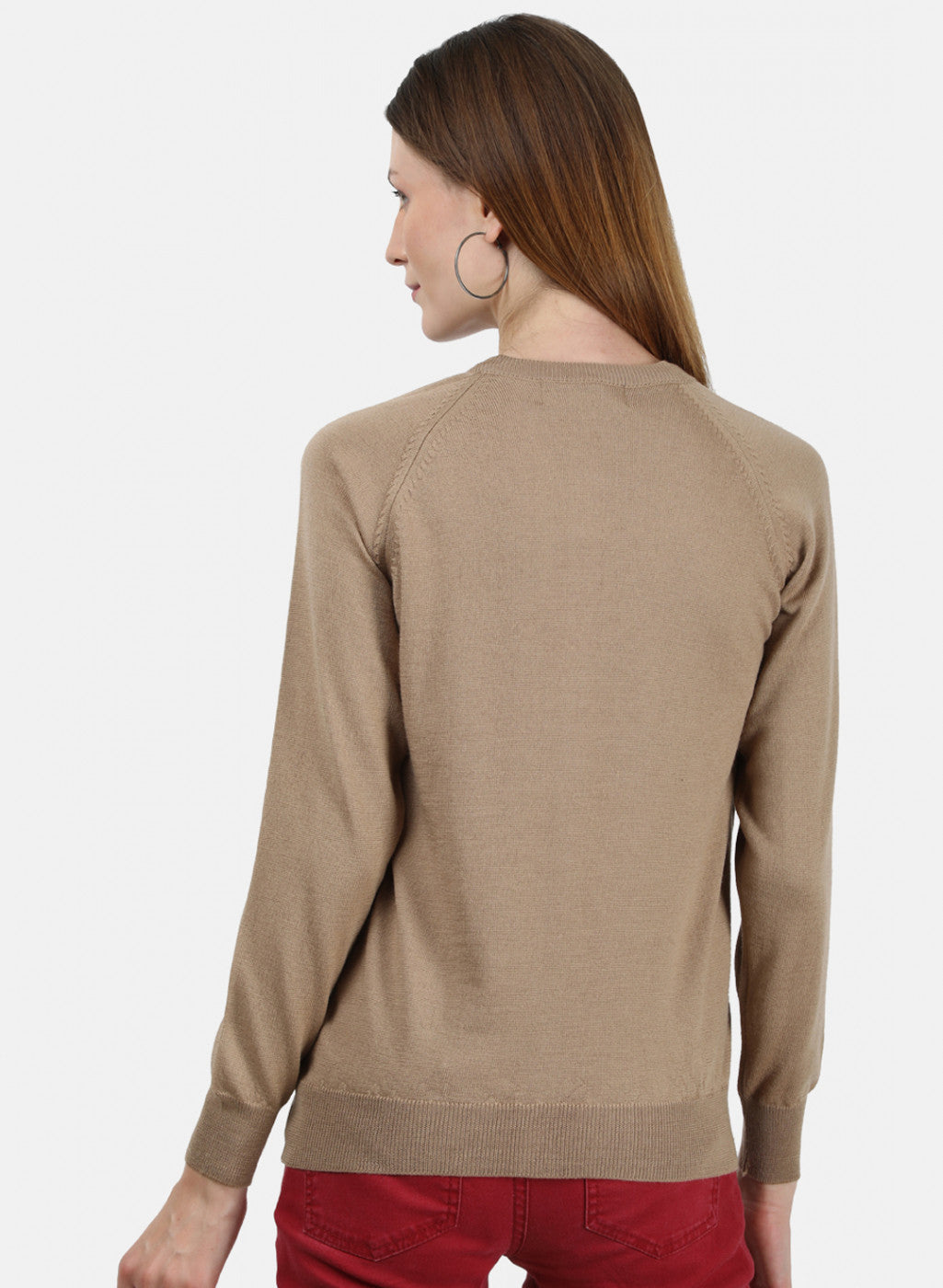 Women Beige Solid Cardigan