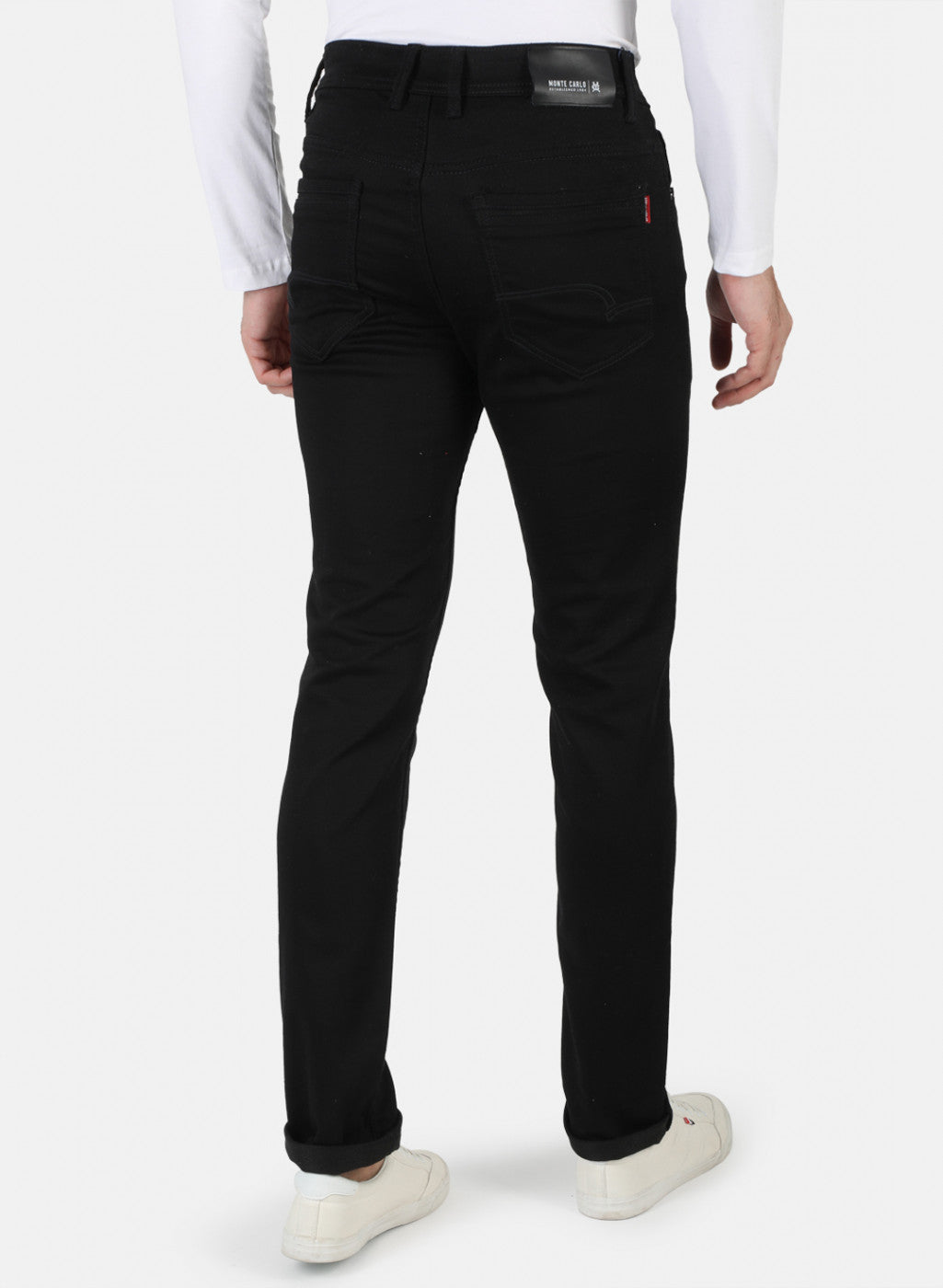 Men Black Narrow Fit Denim