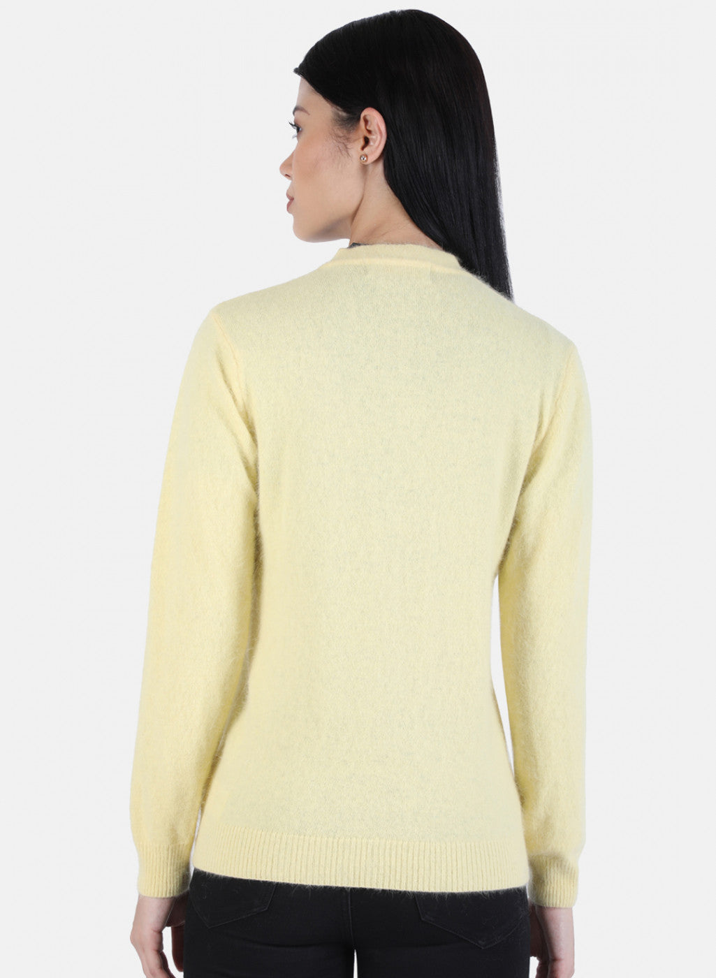 Women Yellow Solid Cardigan