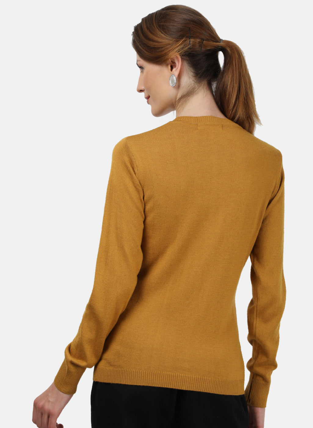 Women Yellow Solid Cardigan