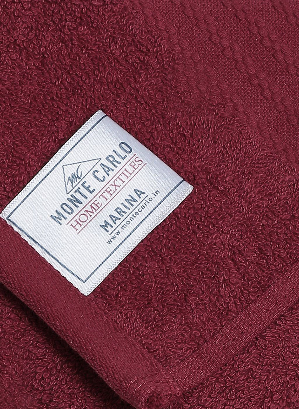 Maroon Cotton 400 GSM Bath Towel