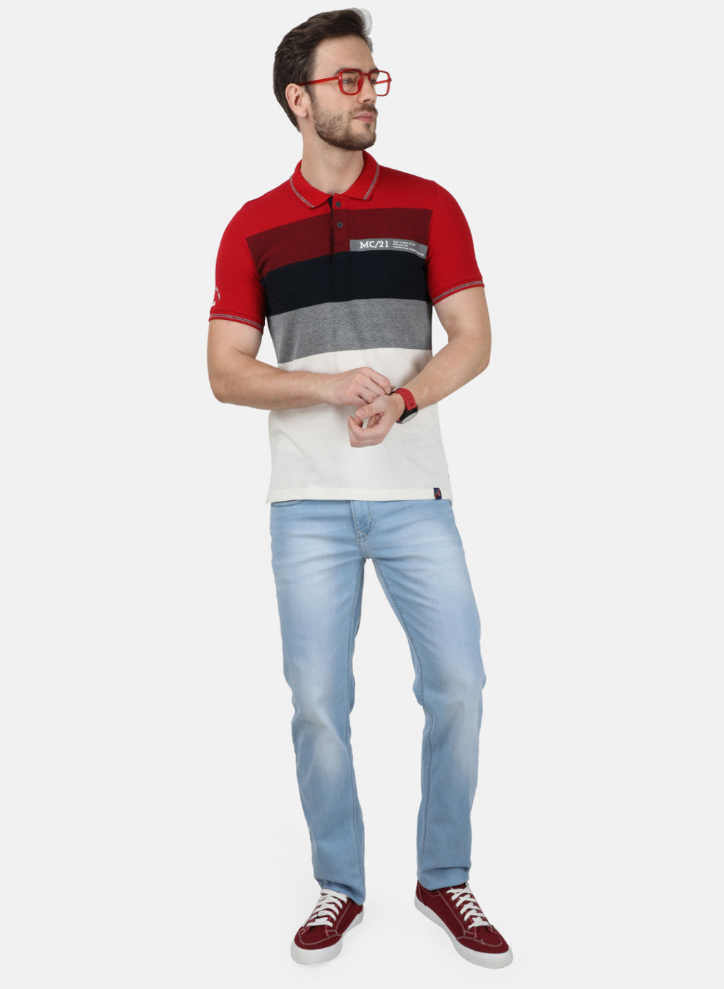 Mens Red Stripe T-Shirt