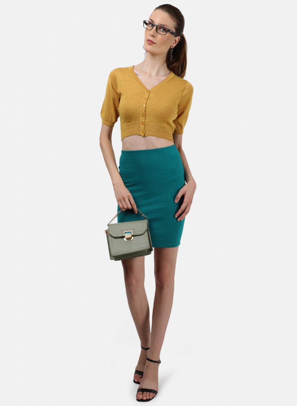 Women Yellow Solid Blouse