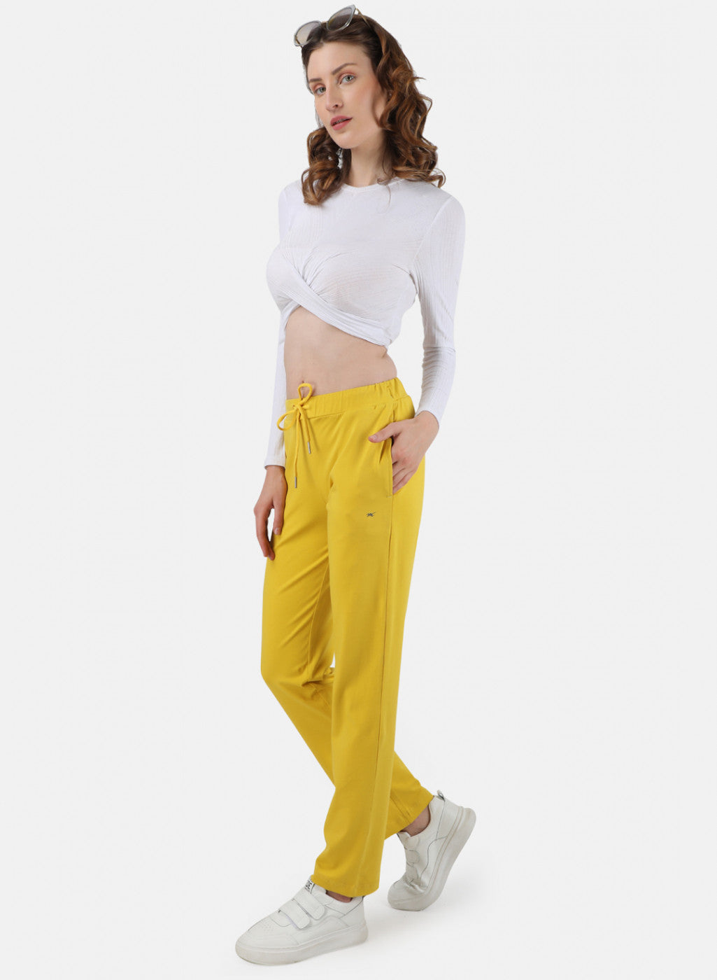 Womens Yellow Regular Lower