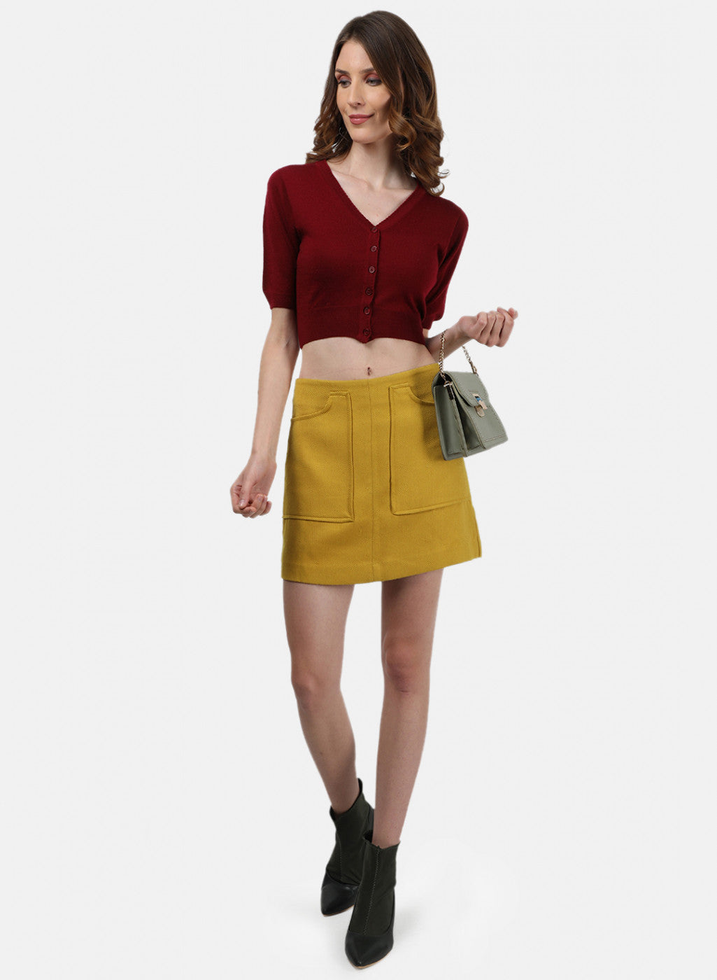 Women Maroon Solid Blouse