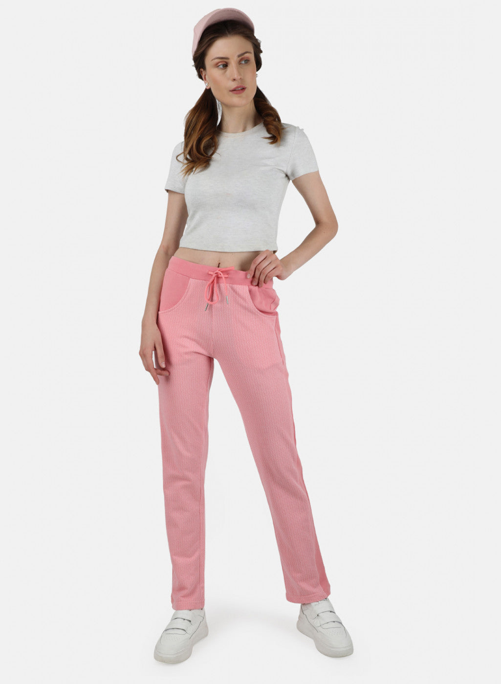 Womens Pink Jaquard Lower