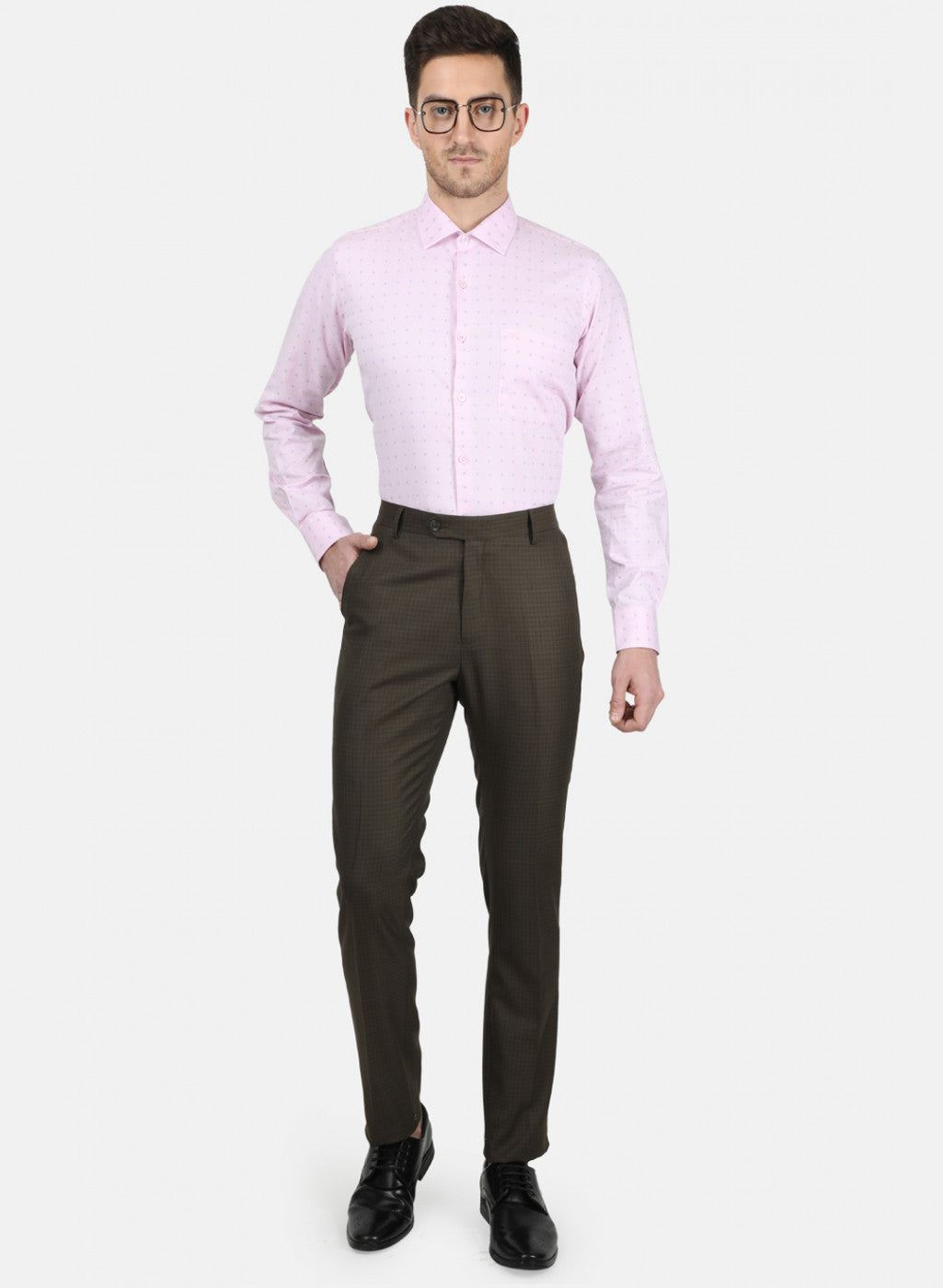 Mens Brown Smart Trouser