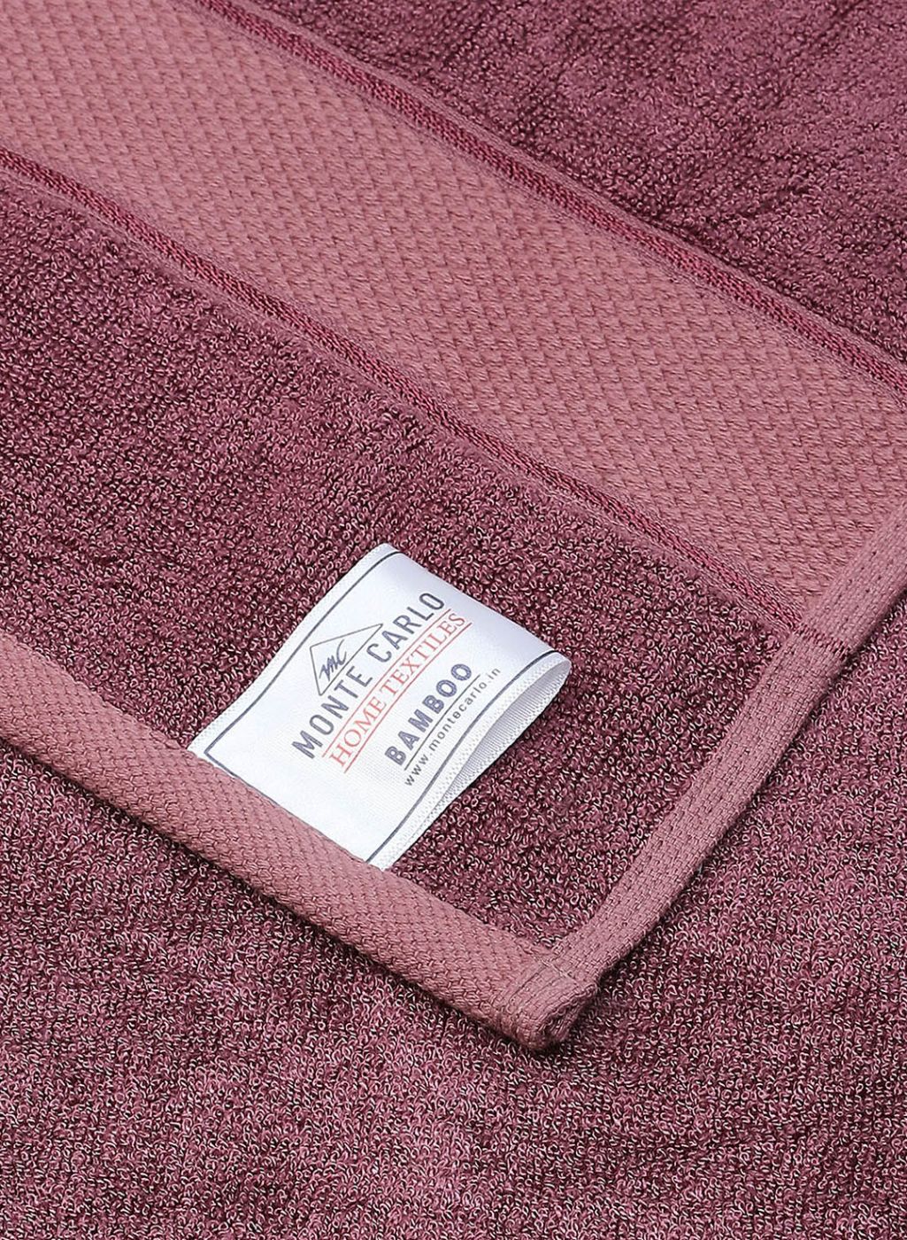 Burgundy Cotton 600 GSM Bath Towel