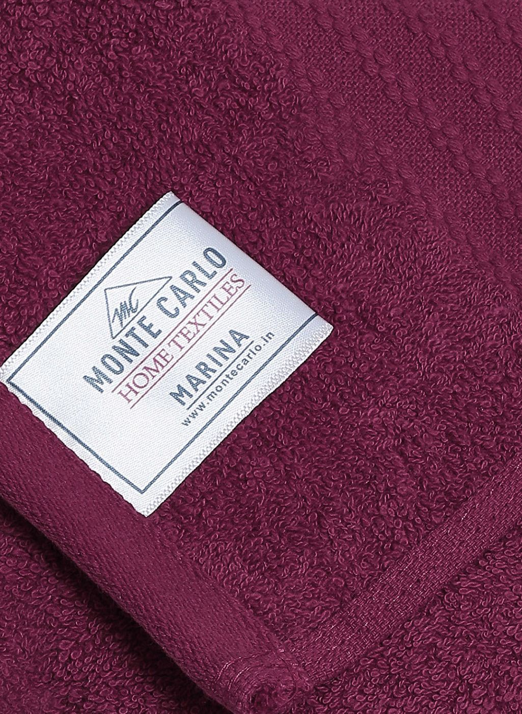 Maroon Cotton 400 GSM Bath Towel