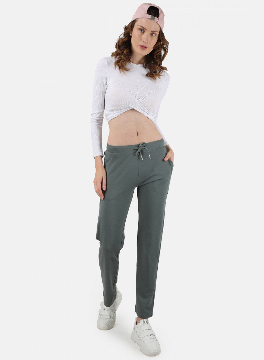 Womens Grey Regular Lower