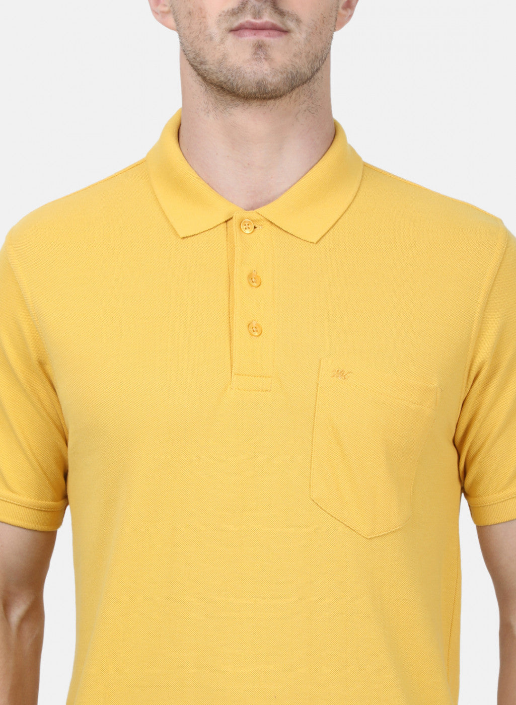 Mens Gold Plain T-Shirts