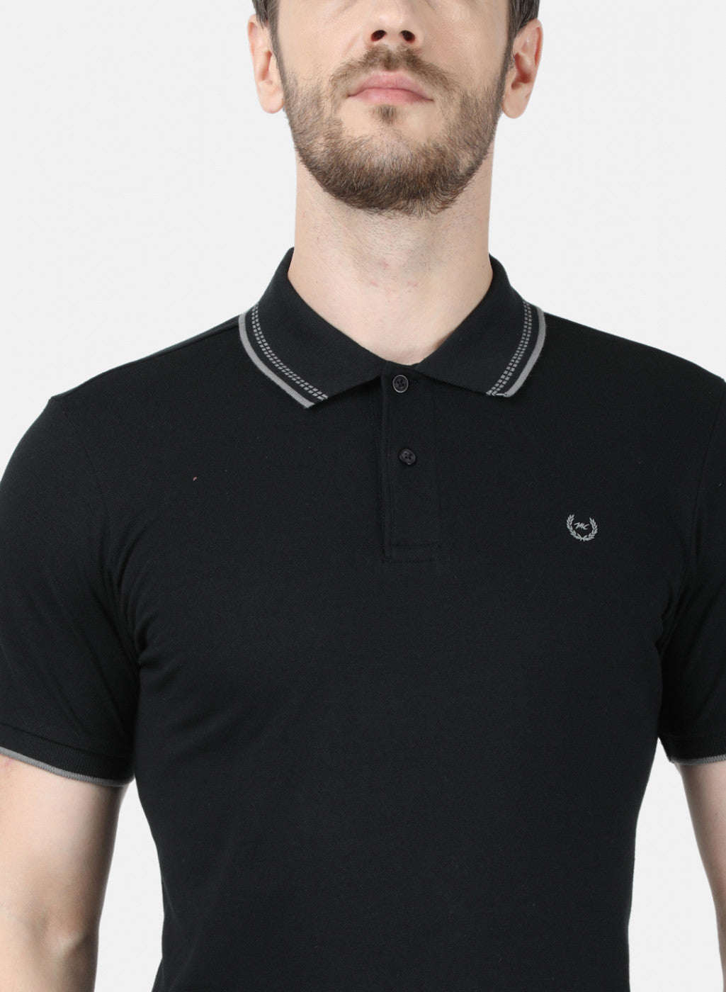 Mens Black Plain T-Shirt