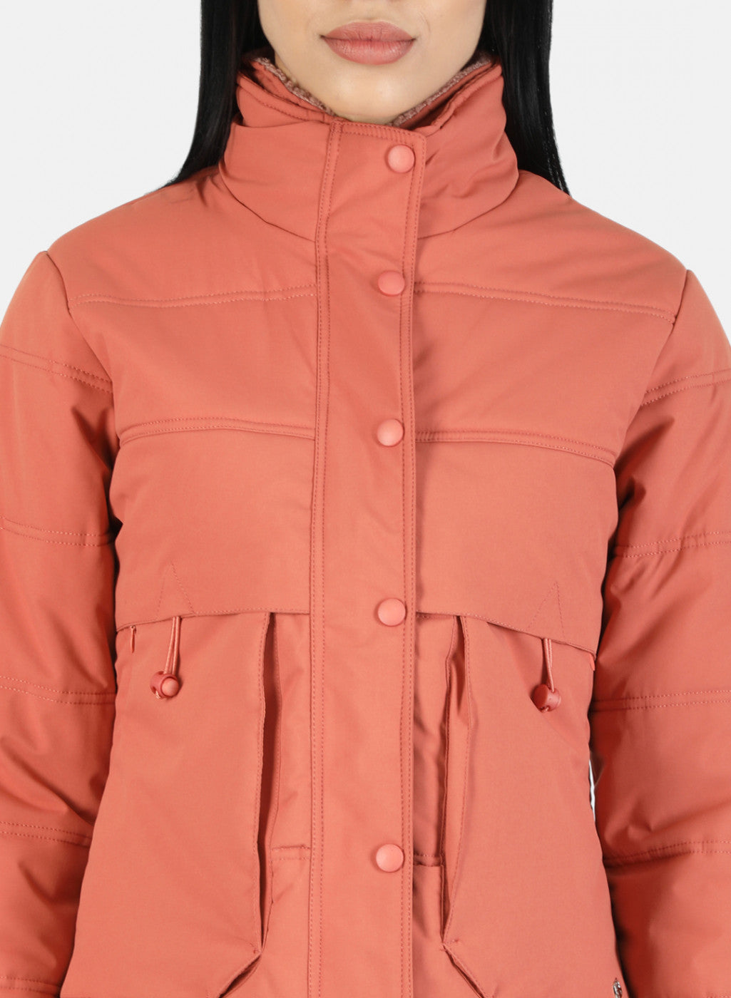 Women Pink Plain Jacket