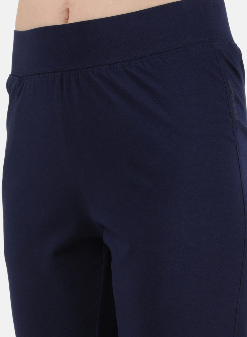 Womens Blue Regular Capri