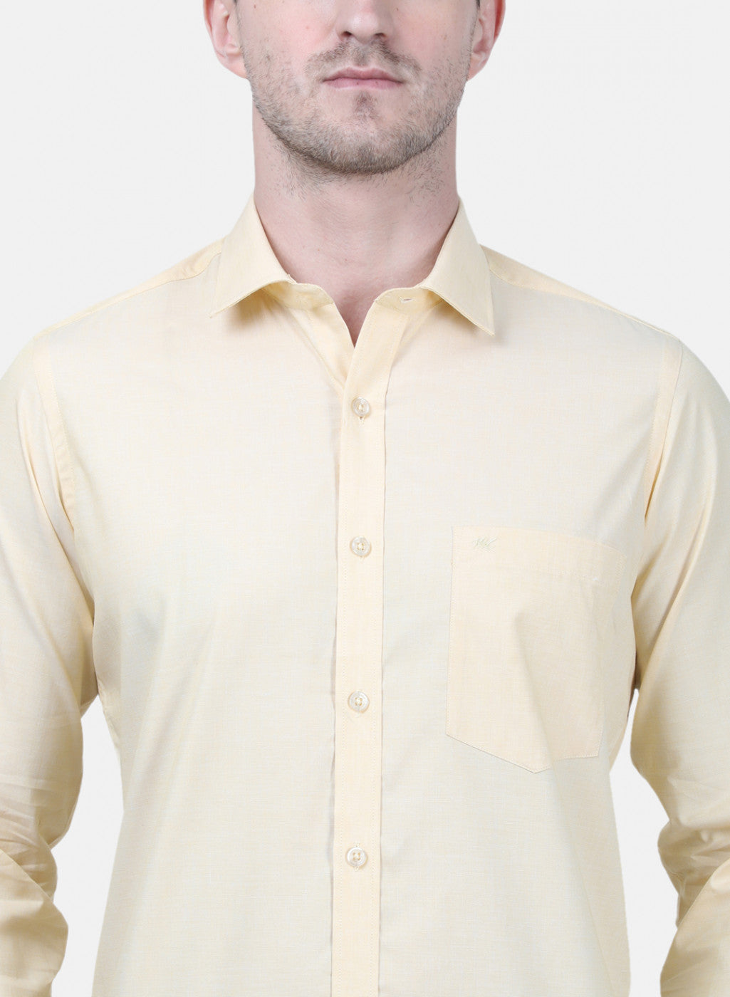 Mens Mustard Solid Shirts