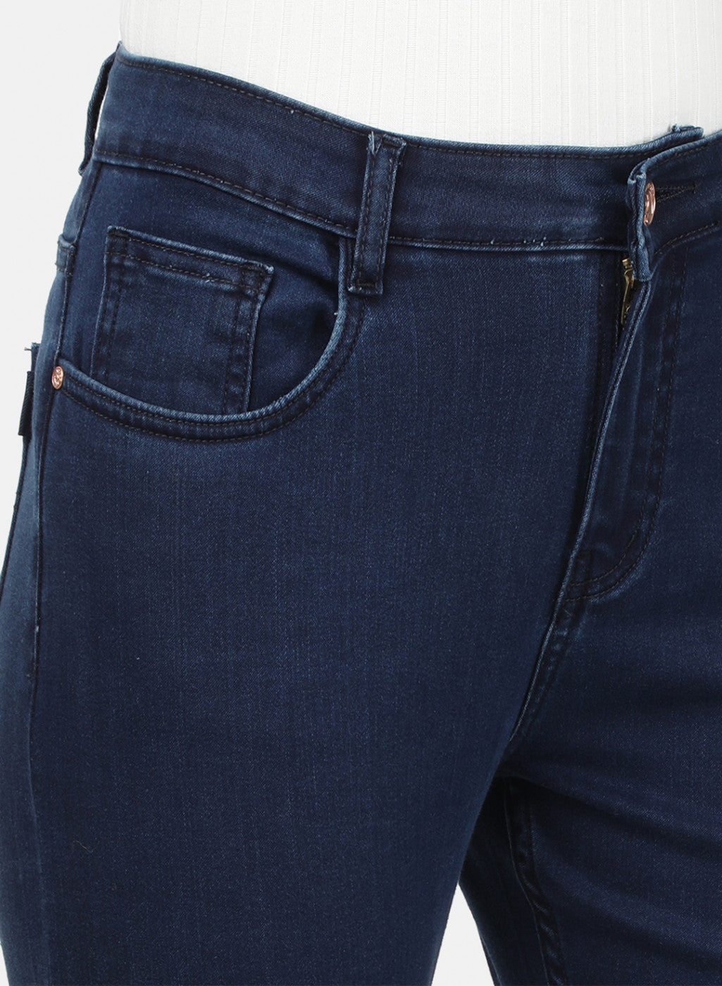 Womens Blue Slim Denim