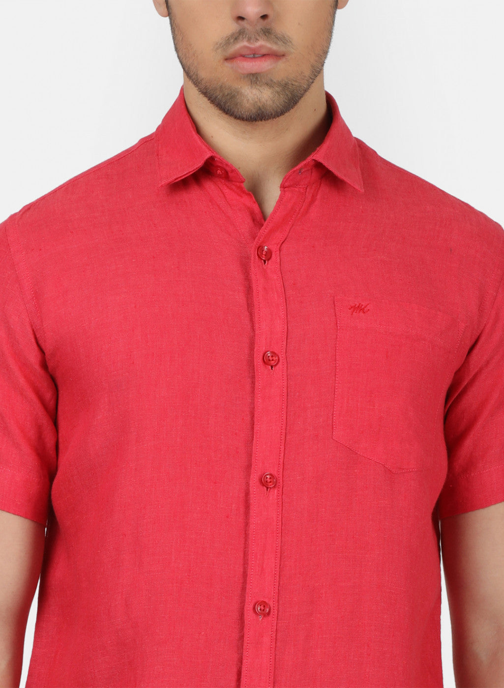 Men RedSolid Shirts