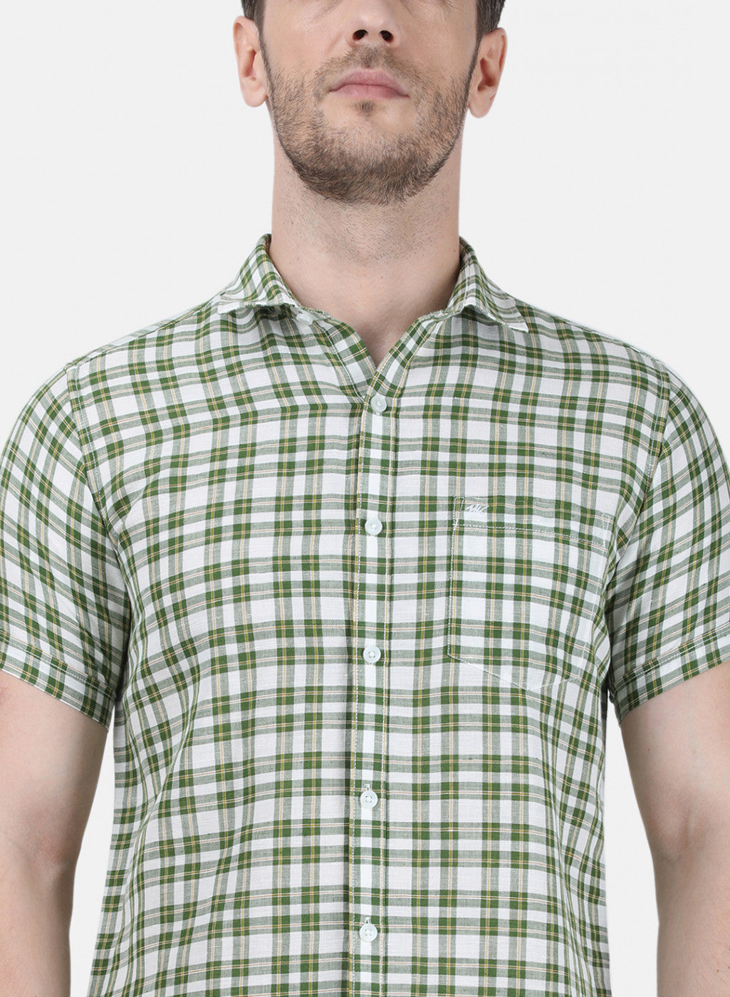 Mens Green Check Shirt