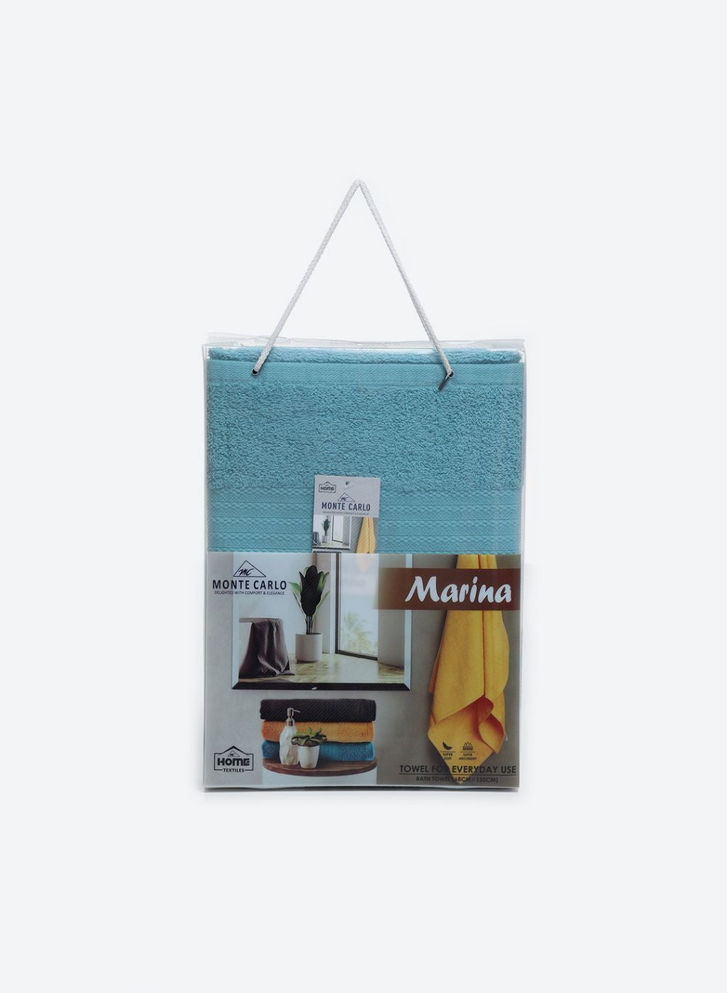 Blue Cotton 400 GSM Bath Towel