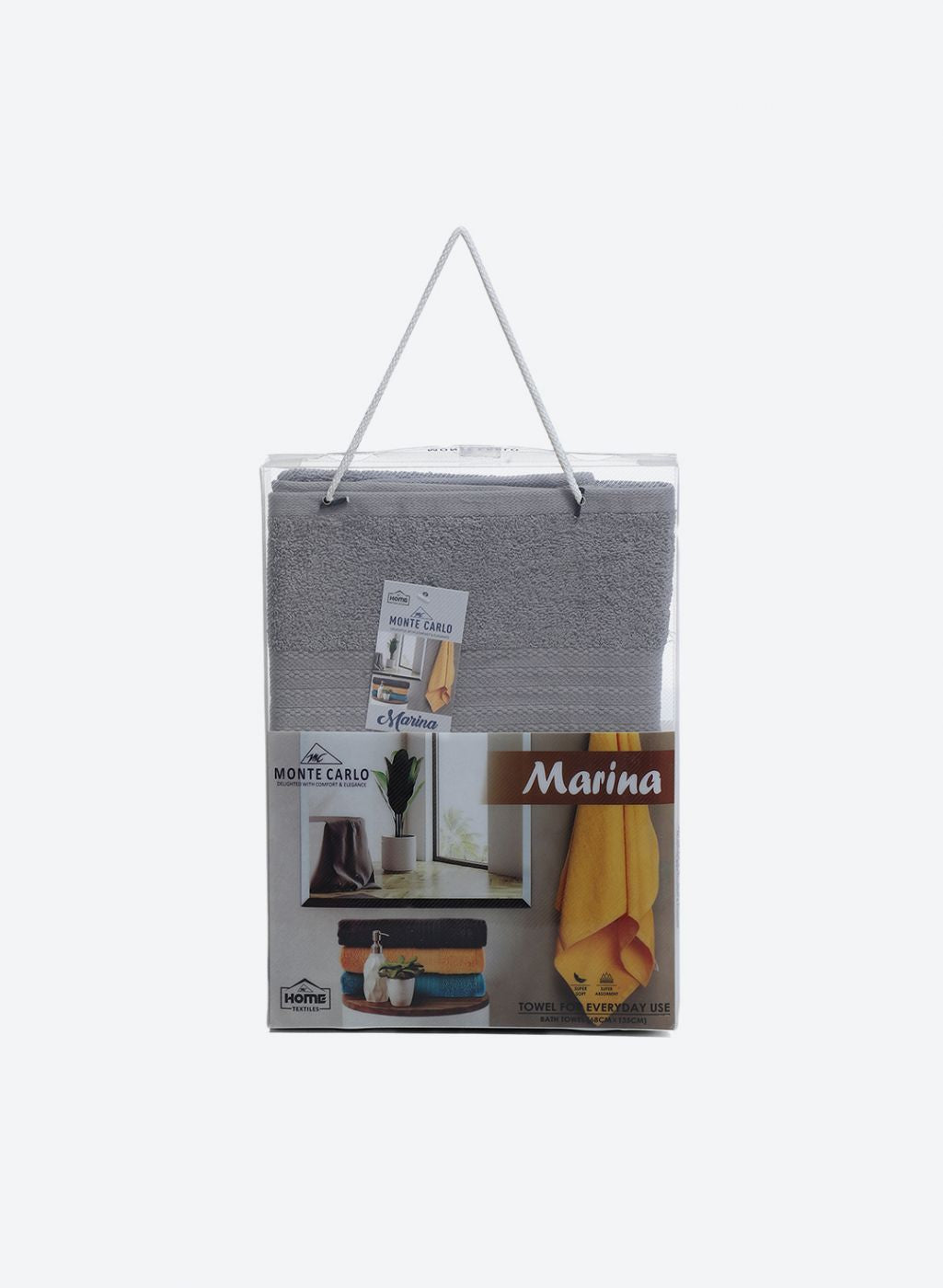 Grey Cotton 400 GSM Bath Towel