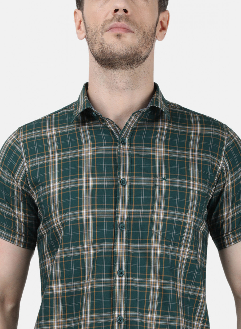 Mens Green Check Shirt