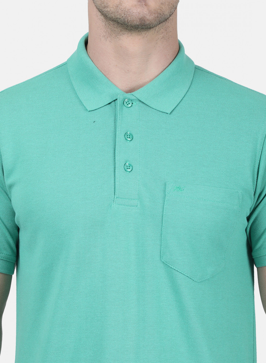 Mens Blue Plain T-Shirt